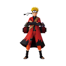 Naruto Uzumaki Sage Mode figure with red cloak and crossed arms