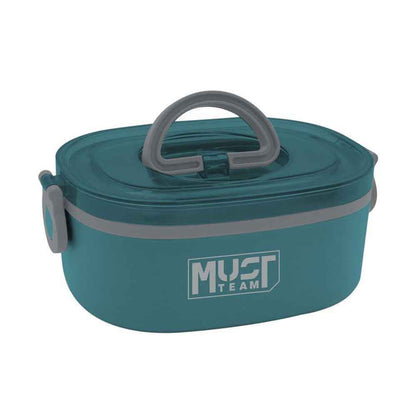 Lunch Box Must Team 750ml 2 in 1 Stainless Steel with fork-spoon 3 Colours