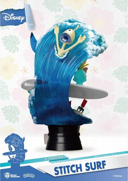 Beast Kingdom Stitch Surf Diorama Stage-DS-030 By Beast Kingdom (DS-030)