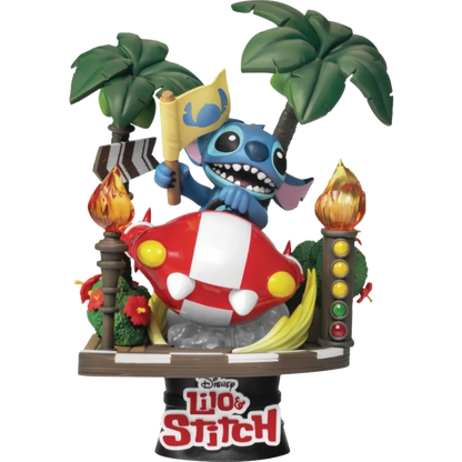 Lilo & Stitch - Stitch in Racing Car Ride D-Stage 6" PVC Diorama Statue