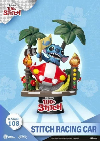 Lilo & Stitch - Stitch in Racing Car Ride D-Stage 6" PVC Diorama Statue