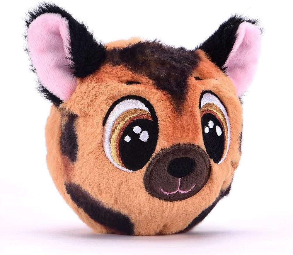 Ziko Dog Brown plush head, large stitched nose and embroidered eyes with black muzzle.