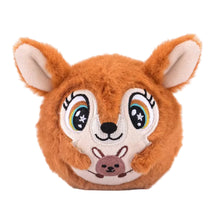 Jumpi Brown Kangaroo hood with large ears and front face patch