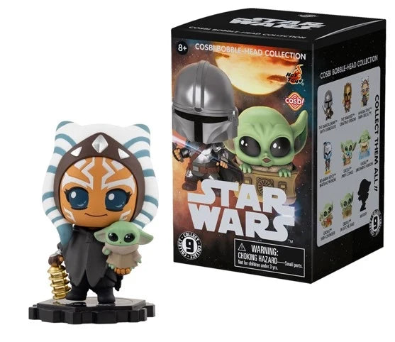 Star Wars Cosbi bobble-head figurine: gray helmet trooper with green alien