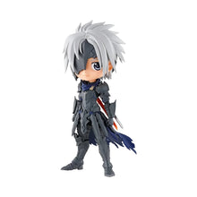 Alphen Ver.A Q Posket figure with spiky gray hair, wearing dark armor suit