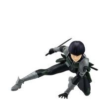 Soshiro Hoshina action figure in green/black uniform, crawling pose with rifle