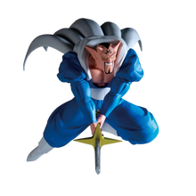 Fantasy action figure with blue armor, gray hood, and golden star sword