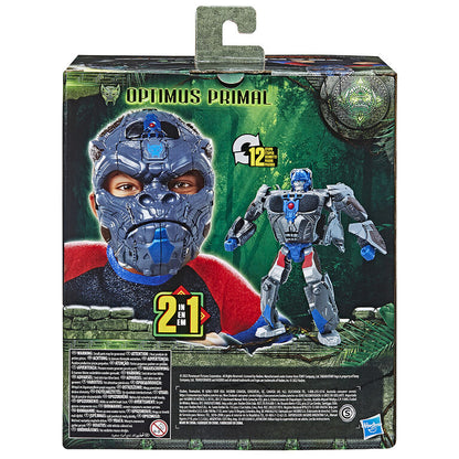 Transformers Toys Transformers: Rise of the Beasts Movie Optimus Primal 2-in-1 Converting Mask