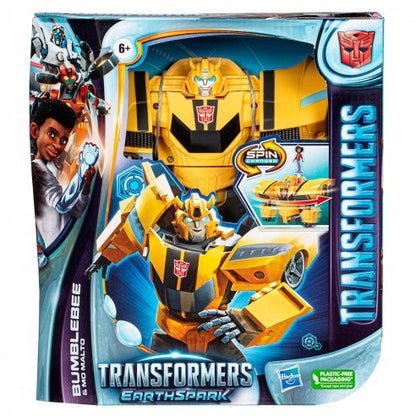 Transformers Earthspark Spin Changer Bumblebee And Mo Malto