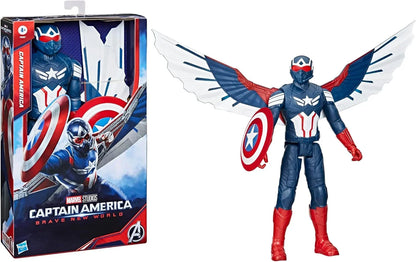 Studios Captain America Brave New World, Deluxe Captain America Action Figure - 30cm