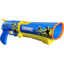 Nerf Fortnite Half Tone blaster blue barrel with yellow accents and star graphics