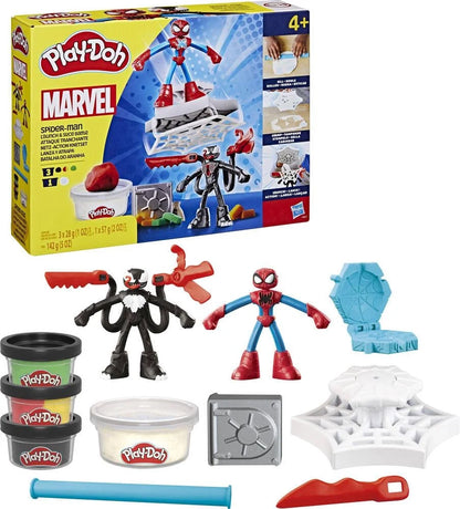Hasbro Play-doh Marvel Spider-man Attaque Transformers Nchante