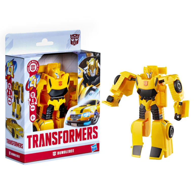 Transformers Alpha Bumblebee Action-Figur, mit Fahrzeugbox und gelbem Roboterdesign