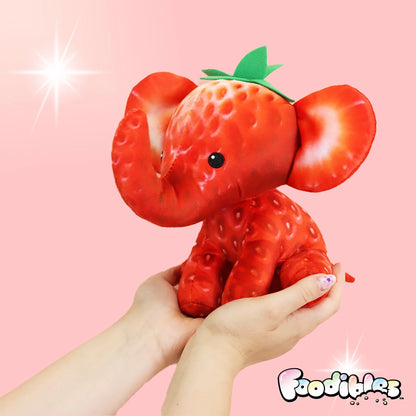 Foodibles Series 1 Large Scented Plush - Strawberry Elephant
