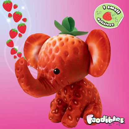 Foodibles Series 1 Large Scented Plush - Strawberry Elephant