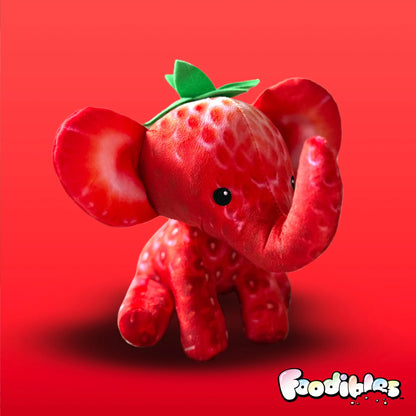 Foodibles Series 1 Large Scented Plush - Strawberry Elephant