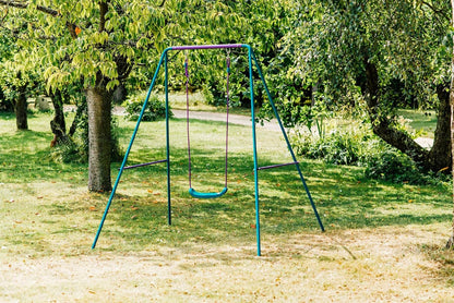 Single Turqoise Swing Set Multi-Coloured