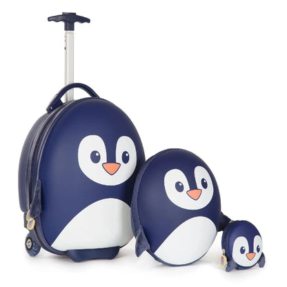 boppi Tiny Trekker Keychain Pouch - Penguin, Blue