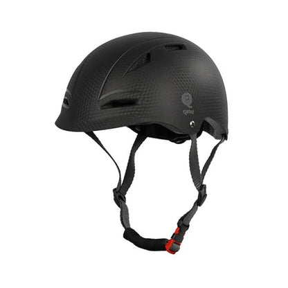 Helmet Sema Evo Medium in black with vented shell and chin strap