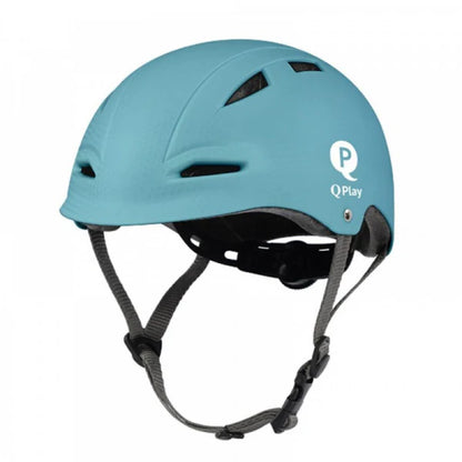 Helmet Sema Evo Medium in blue with vented shell and adjustable chin strap