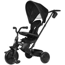 Black Elite Platinum tricycle stroller with seat and canopy