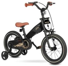 Q Play Motor Air Wheels 16 Zoll 3in1 Kinderfahrrad, schwarz, Luftreifen