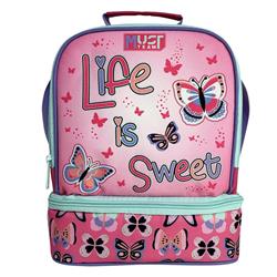 Lunch Bag Insulated Must Team Yummy Life Is Sweet 2 Compartments