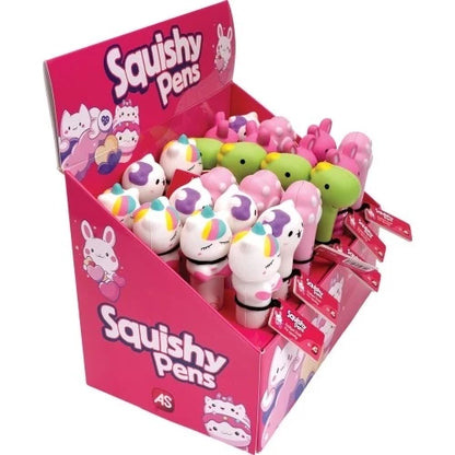 AS Squishy Pen, 5 Designs Assortment