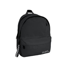 Black MUST monochrome 43cm backpack with two compartments and front zip pocket