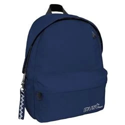 MUST Backpack Monochrome - 4 Compartments - 32x17x42cm - Navy