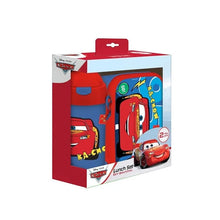 MUST Cars lunch box and water bottle set, red with graphic cars