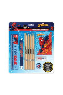 11-piece Spider-Man stationery set in blister pack with pencils and pen