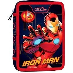 Double Decker Pencil Case Filled Avengers Iron Man Must 2 Compartments
