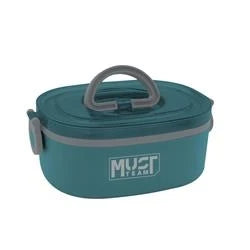 Lunch Box Must Team 750ml 2 in 1 Stainless Steel with fork-spoon 3 Colours