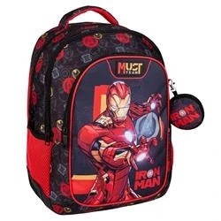 Primary School Backpack Avengers Iron Man Must Team 3 Compartments