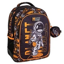 Primary School Backpack Must Team Planet Ball 3 Compartments