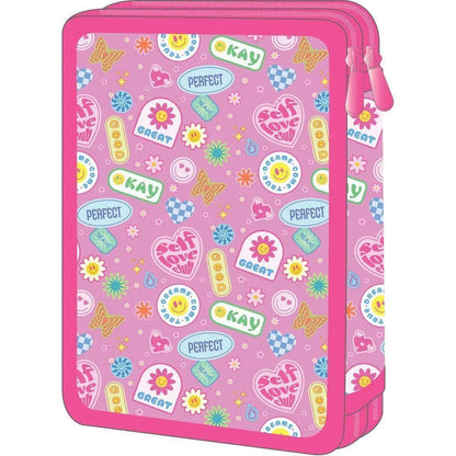 Double Decker Pencil Case Filled Must Team Good Vibes
