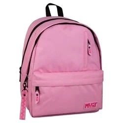 Backpack Must Team Monochrome Classic Pink Soft with Pink Bright 2 Main Compartments