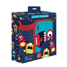 Monster lunch box and water bottle set in gift box