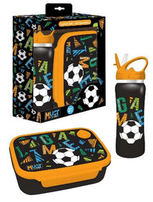 Lunch Set Must Team Game On Lunch Box 800ml-Water Bottle Stainless Steel 500ml