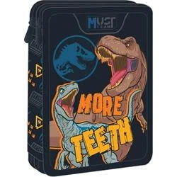 Double Decker Pencil Case Filled Jurassic World More Teeth Must Team