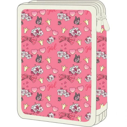 Double Decker Pencil Case Filled Must Team Pretty Girl