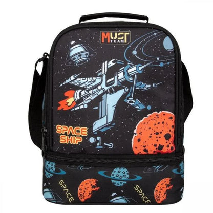 Lunch Bag Insulated Must Team Yummy Spaceship 2 Compartments