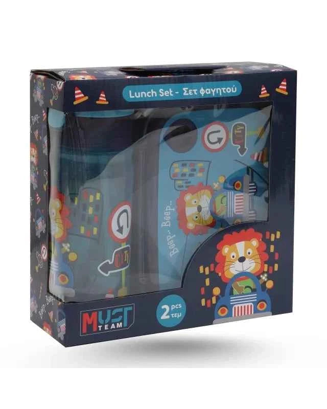 Must Team 12.5" Backpack 2 Cases Soccer Player Animals