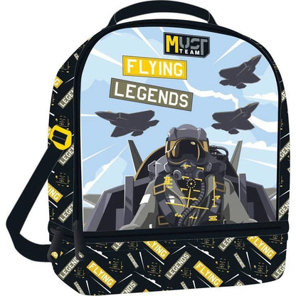Lunch Bag Insulated Must Team Yummy Flying Legends 2 Compartments