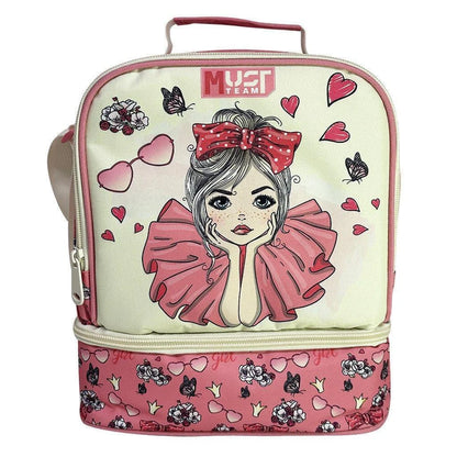 Lunch Bag Insulated Must Team Yummy Pretty Girl 2 Compartments