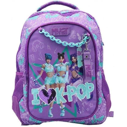 Primary School Backpack Must Team K-Pop Purple 3 Compartments
