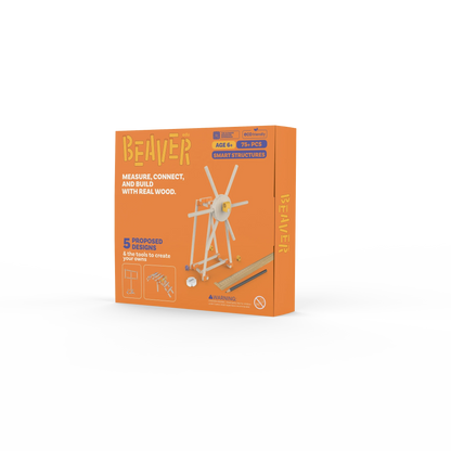Beginner Kit - Smart Structures, Wooden Stick Building Set