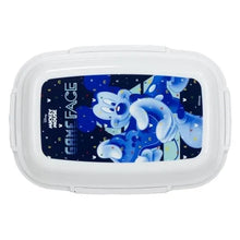 Sunce Mickey lunch box with 4 trays, blue character graphic on white lid