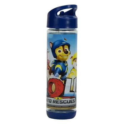 Paw Patrol 500 ml water bottle with blue lid, Chase graphic, 'TO RESCUES'